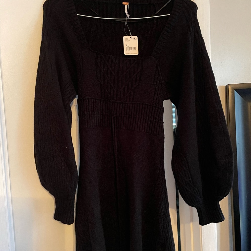 Brand new puffy sleeves sweater dress.